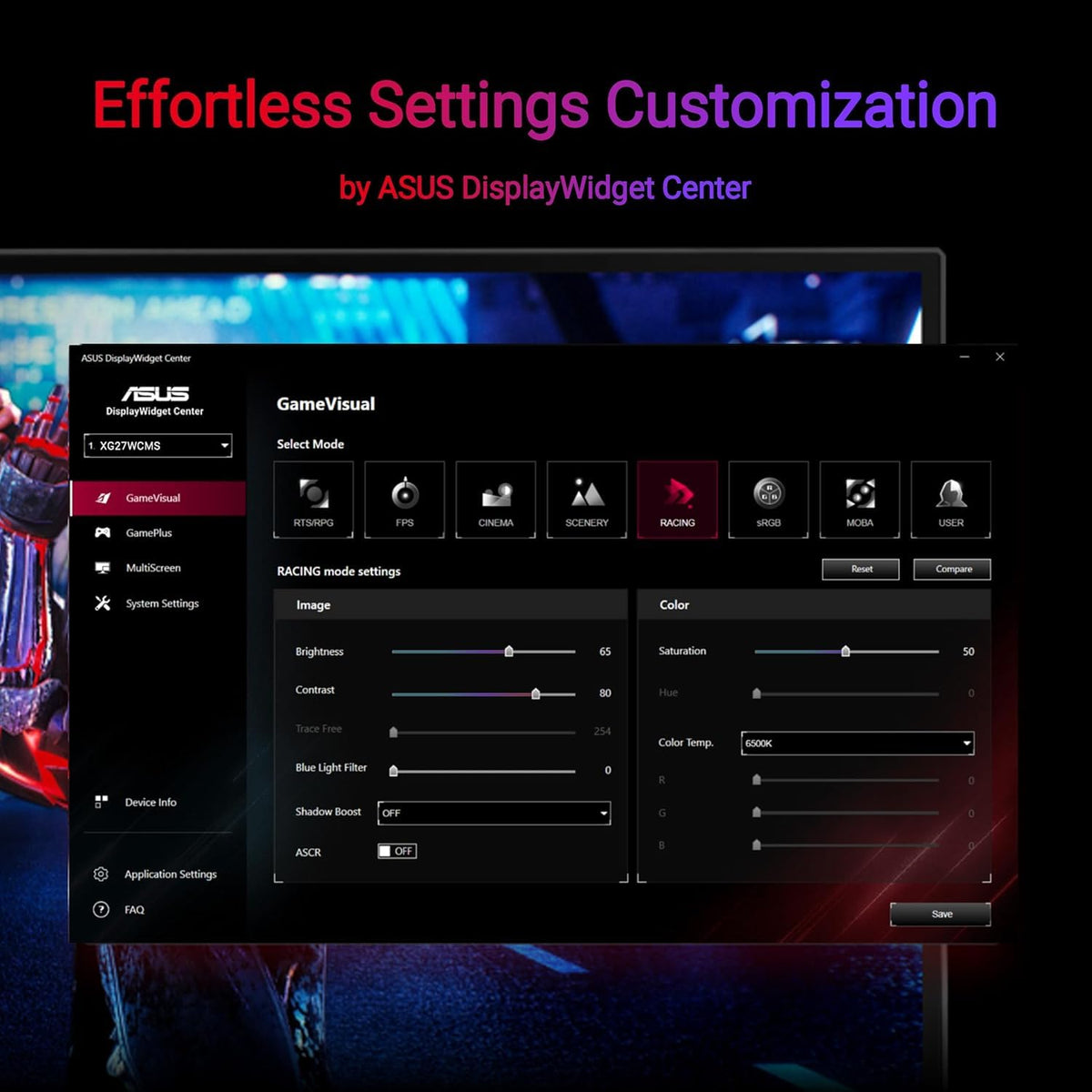 27" Curved 280Hz QHD Gaming Monitor C774477