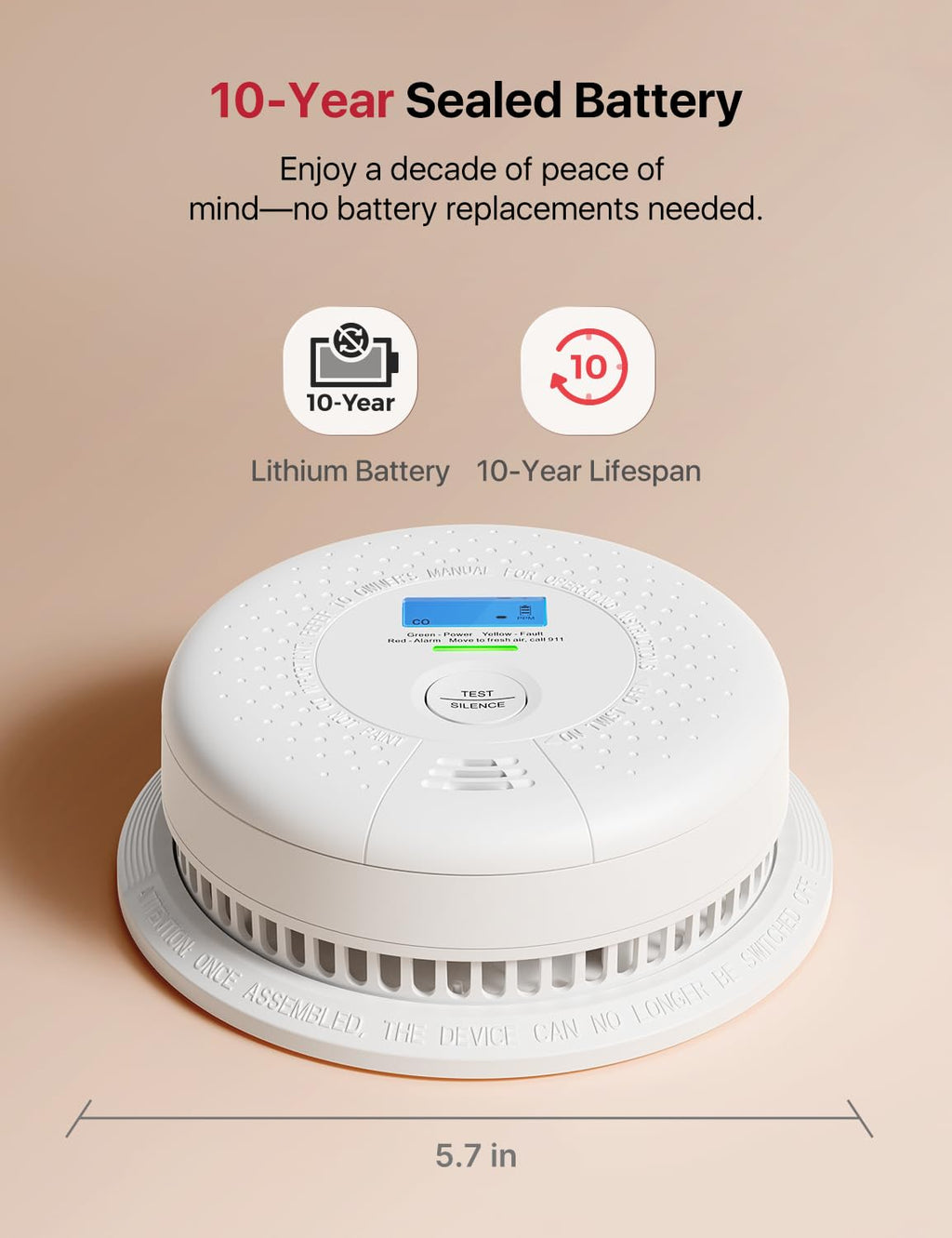 Smoke and Carbon Monoxide Detector 3-Pack Y2131