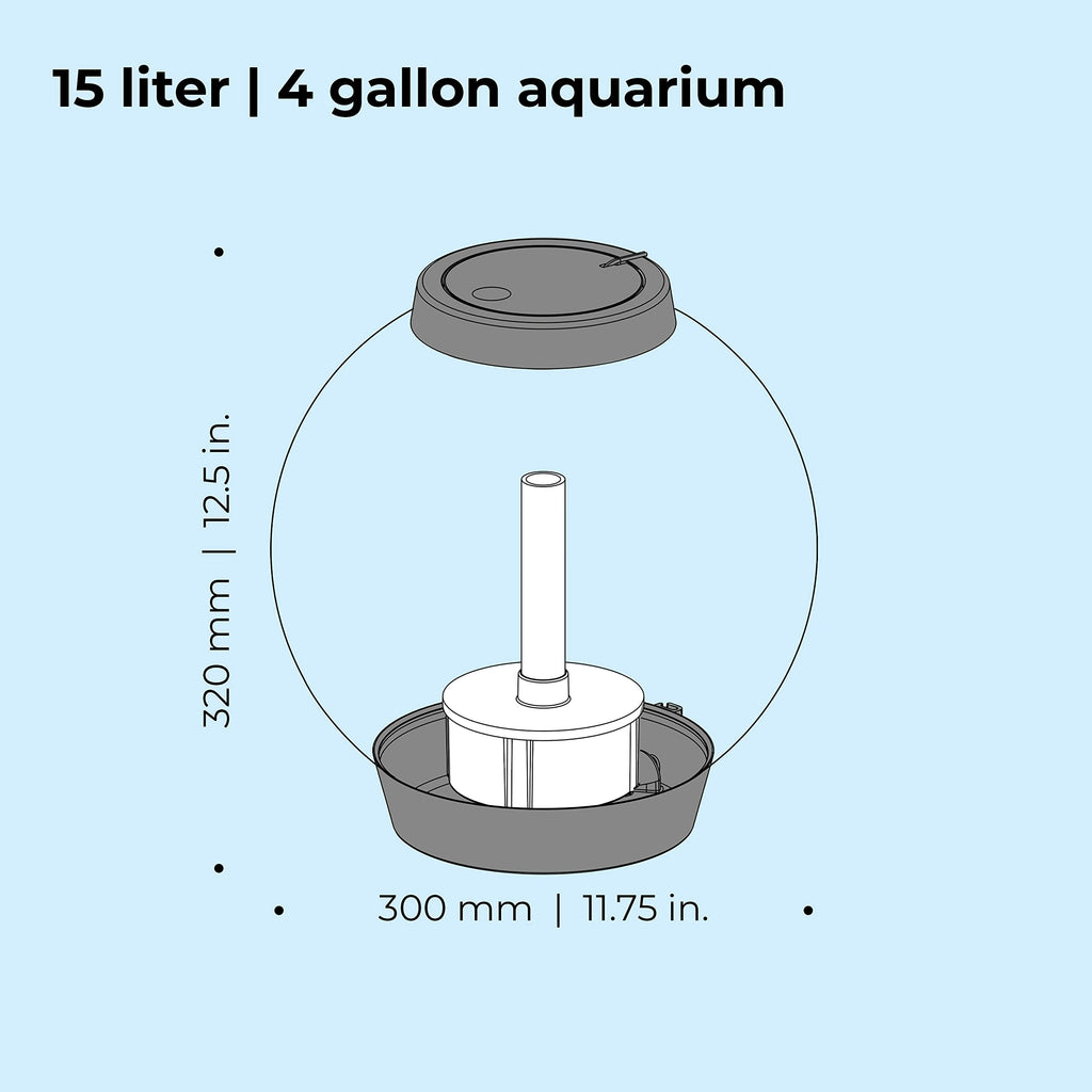 15 Acrylic Aquarium with White LED Lights I735656
