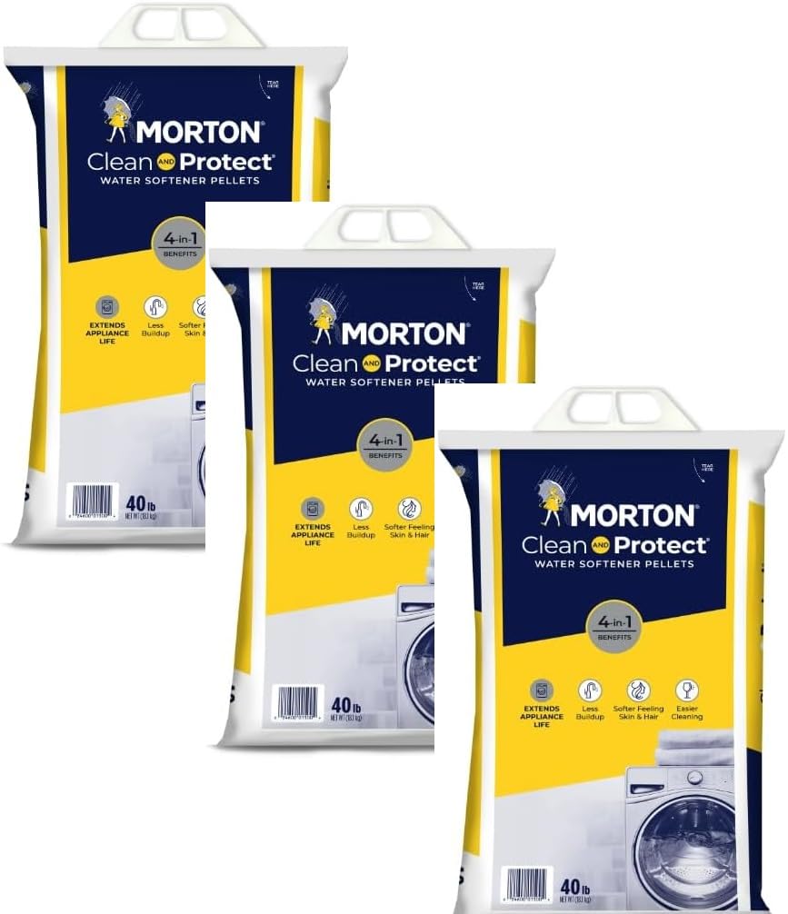 Water Softener Salt Pellets, 40 LB Bag (3) T3729