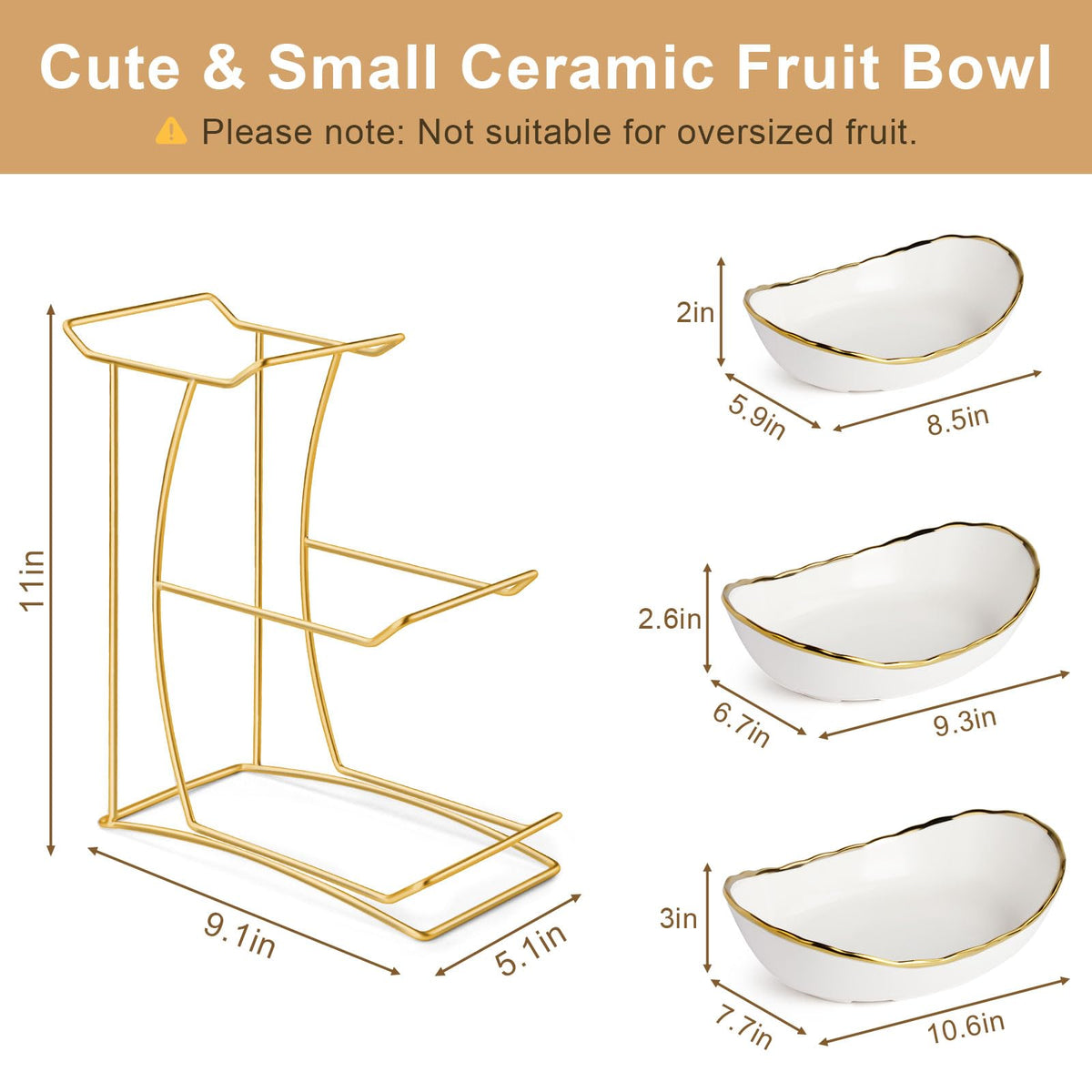 3 Tier Fruit Bowl I582530