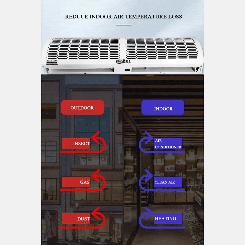 Outdoor Air Curtain Machine with Remote Control U982