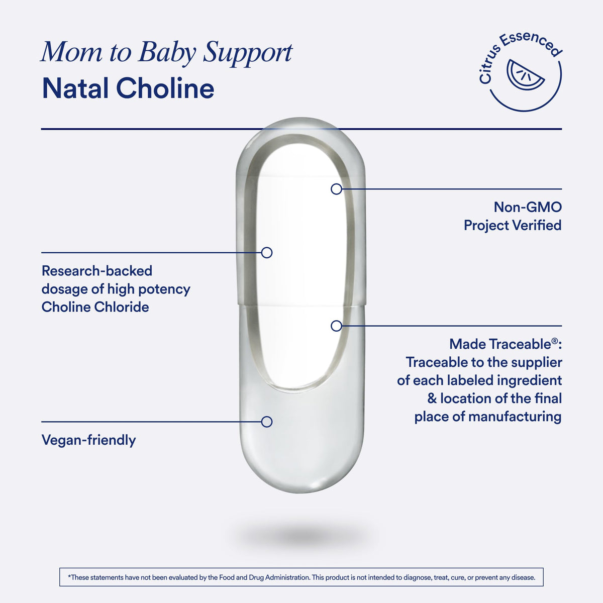 Choline Supplement 550mg 60 Capsules D599