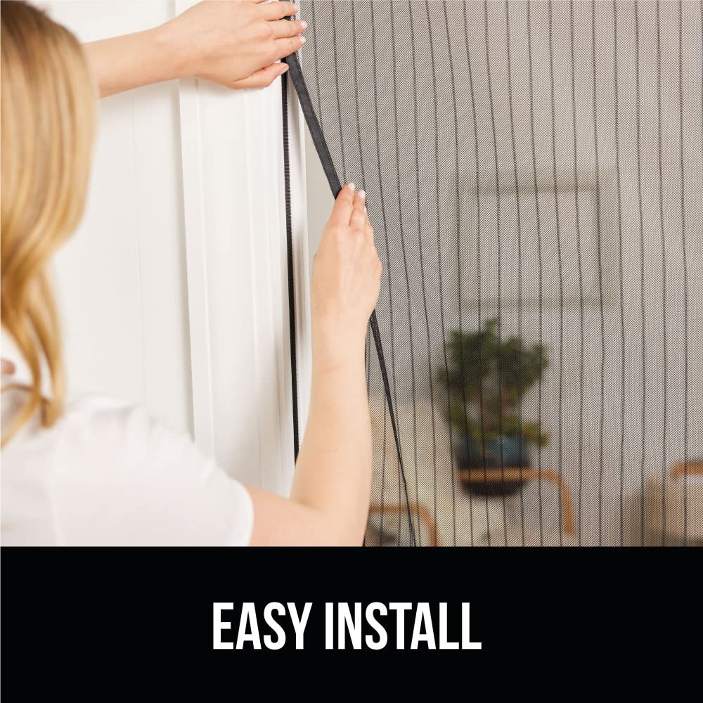 Magnetic Screen Door Black 38Wx82H S987