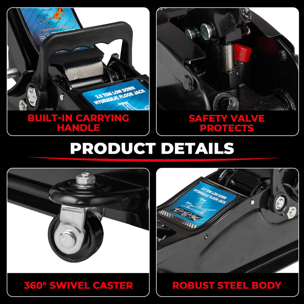 Heavy Duty Steel Hydraulic Floor Jack P588