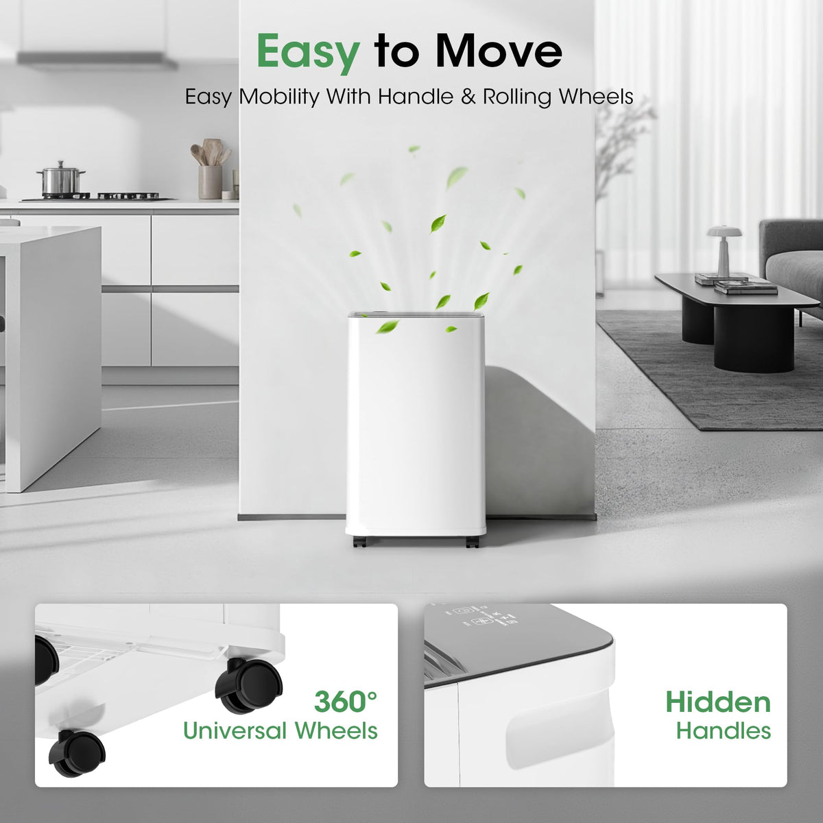 2500 sq.ft 35 Pint Dehumidifier with Drain Hose N259972