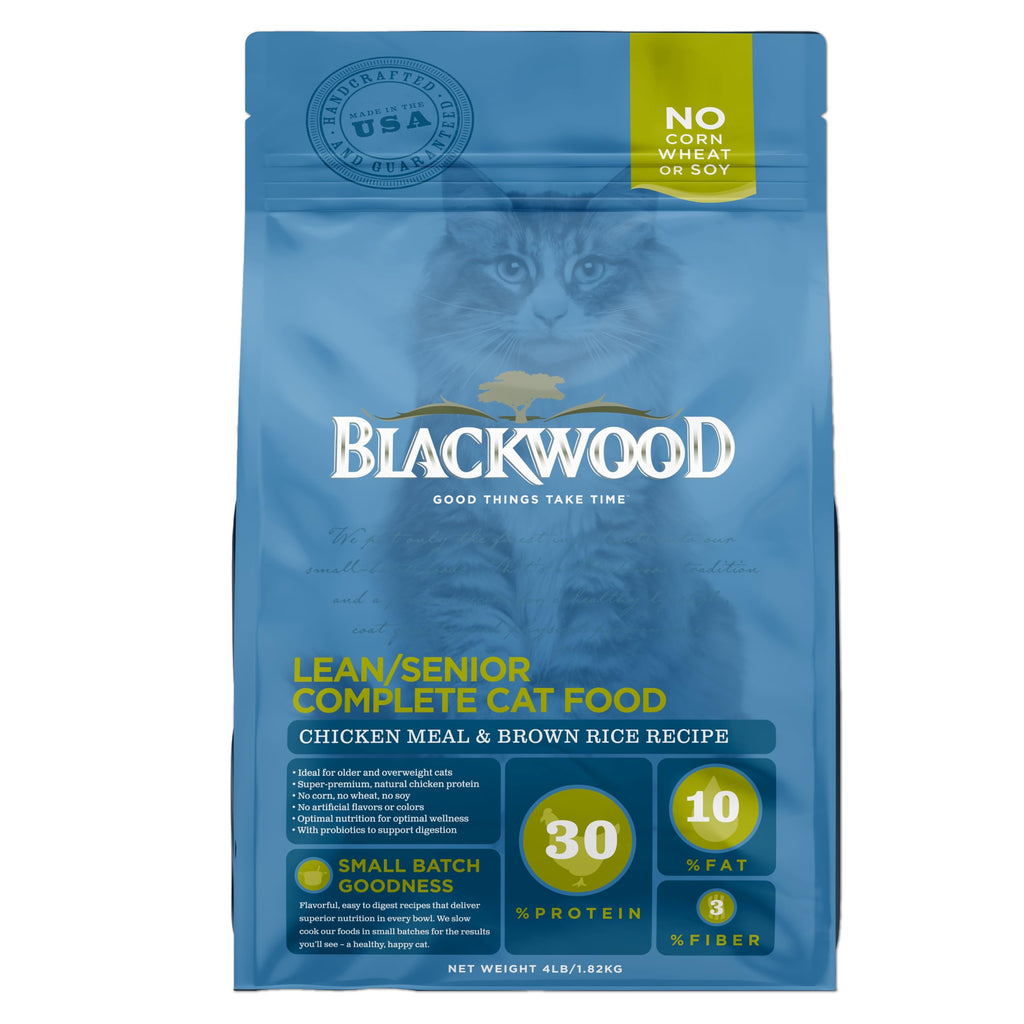 Dry Cat Food, Chicken Meal & Brown Rice, 4 lb W977