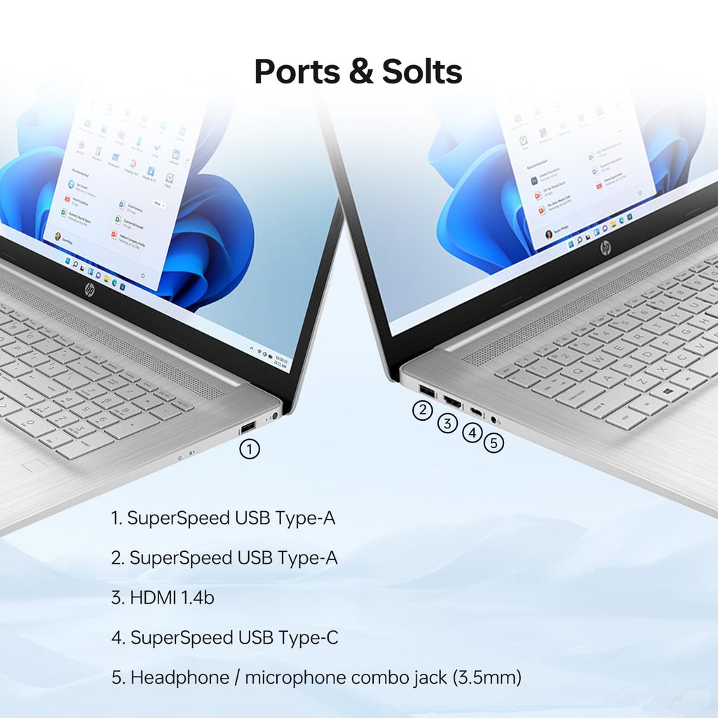 17.3" HD+ Touchscreen Laptop, Intel Core i7, 16GB RAM, 512GB SSD, Silver A517