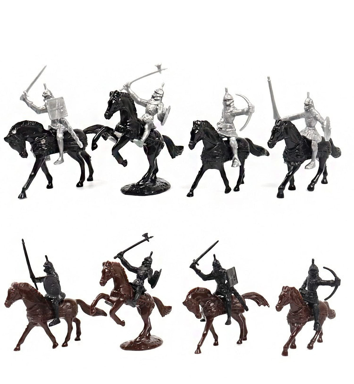 Medieval Knights Toy Soldier Cavalry Horses Set A207