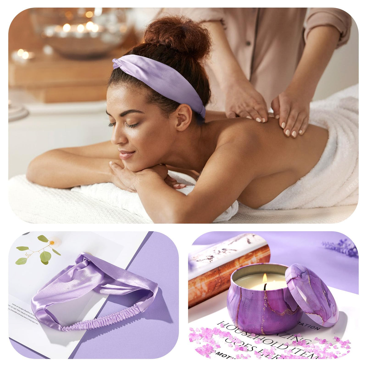Flannel Blanket Spa Care Package Y48219