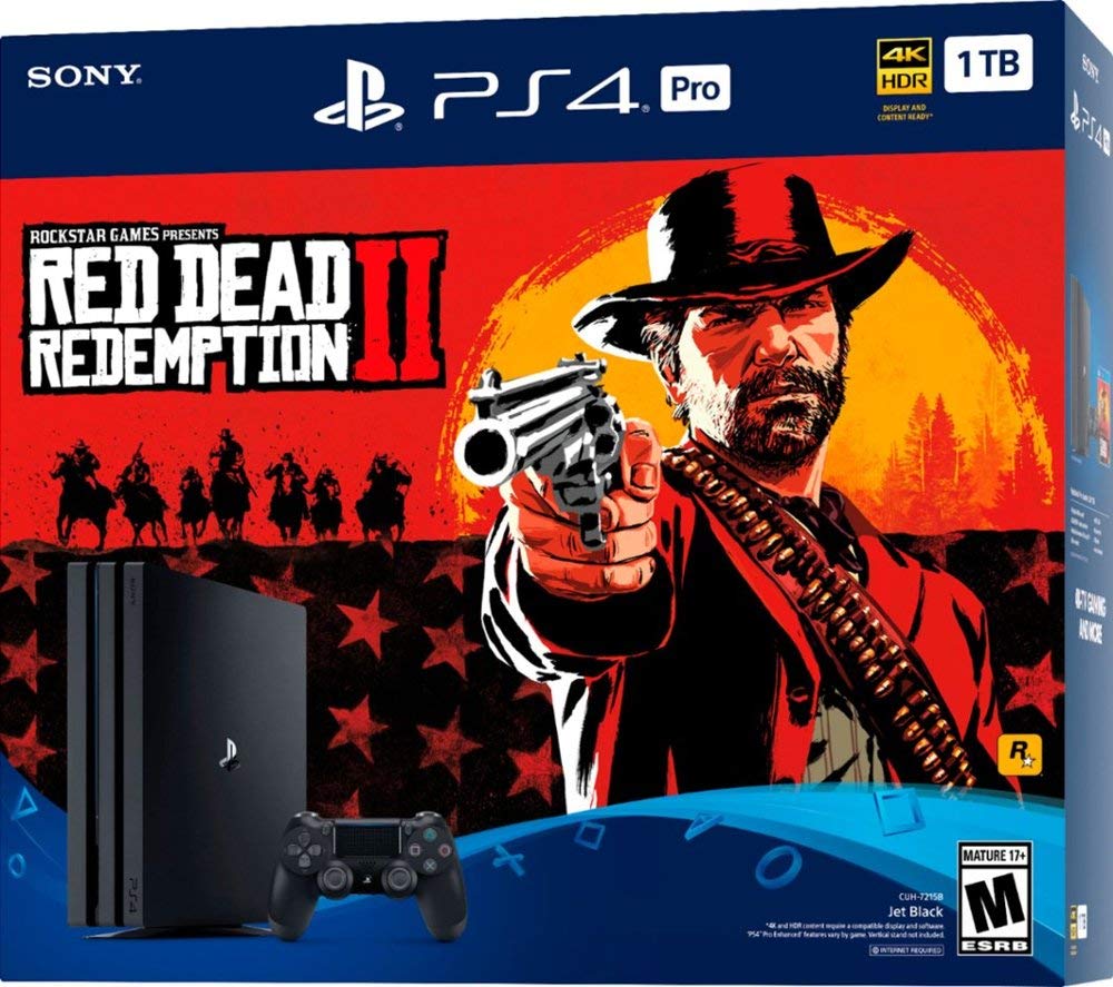 Jet Black 1TB PlayStation 4 Pro Console Bundle M23239