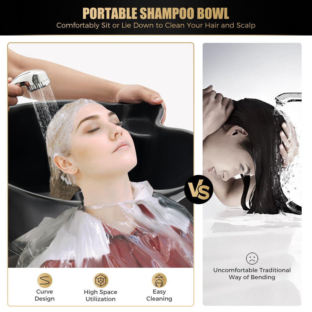 Portable Shampoo Bowl with Electric Pump A771473