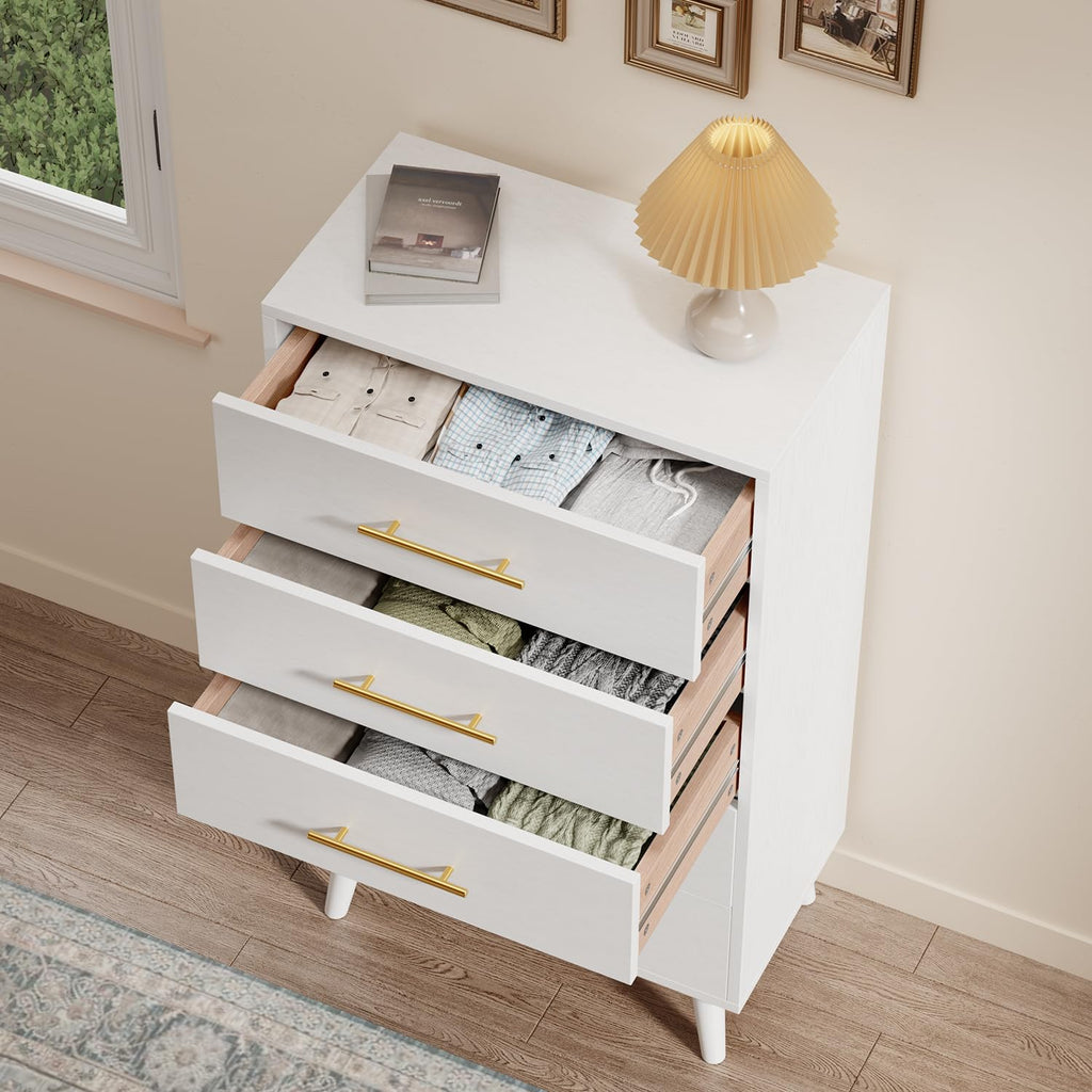 White 5 Drawer Dresser M402778