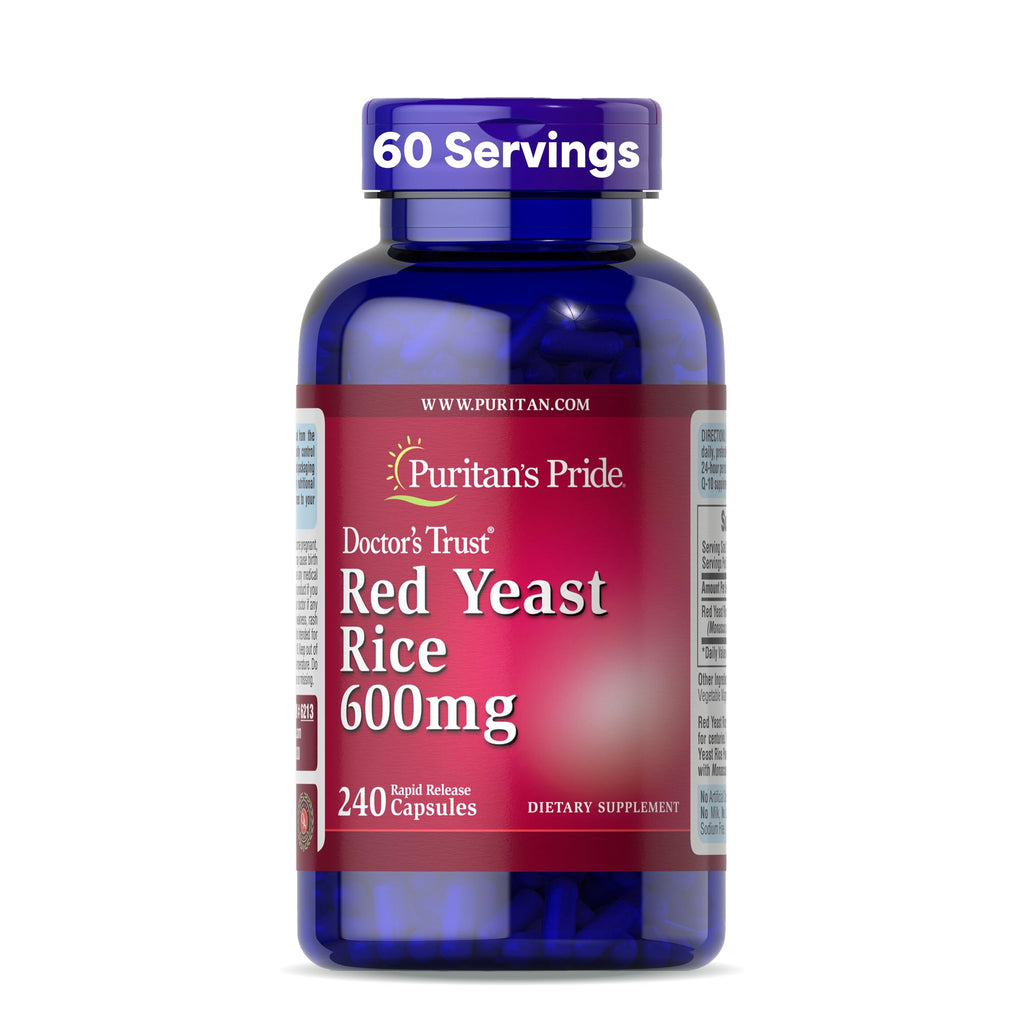 Red Yeast Rice 600mg 240 Capsules Y9723
