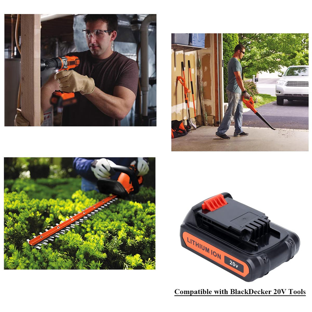 4.0Ah 20V MAX Compatible with Black and Decker Battery R5592