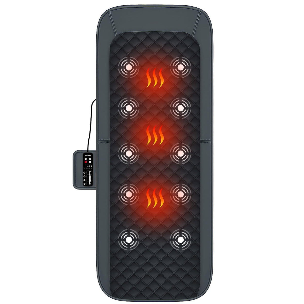 Full Body Massage Mat with Heat, 10-Motor Vibration Massage Pad, Foldable Memory Foam A1239