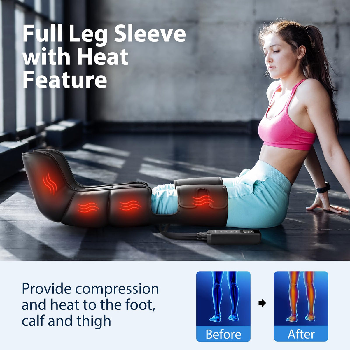 Leg Massager with Heat and Air Compression X502848