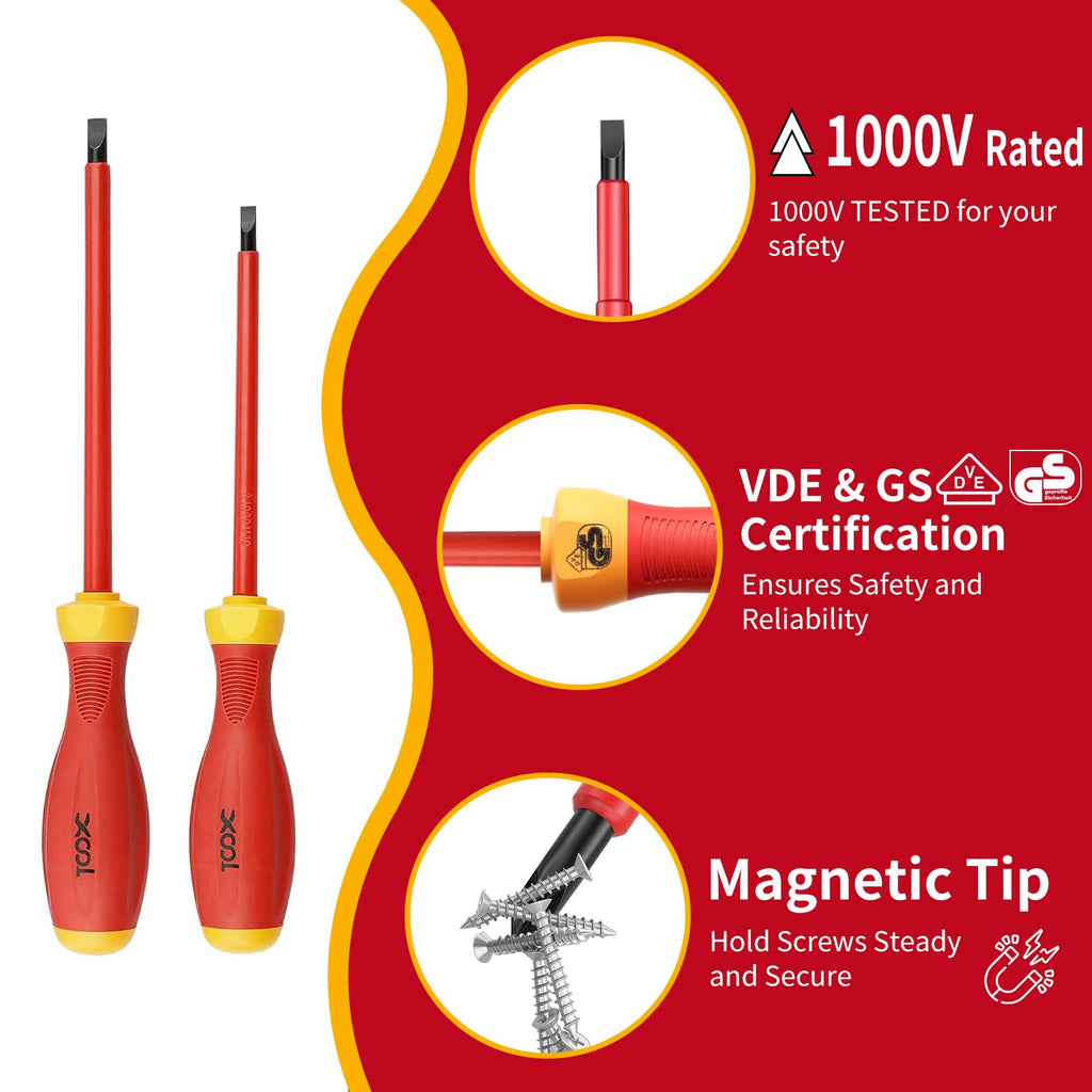 1000V Insulated 8-Piece Screwdriver Set Y8974