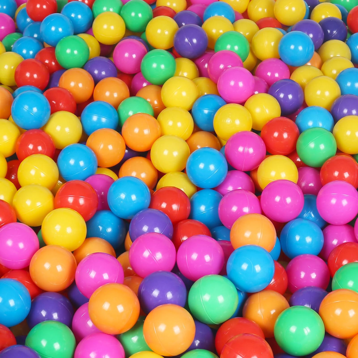100 Pack BPA Free Colorful Plastic Balls L297