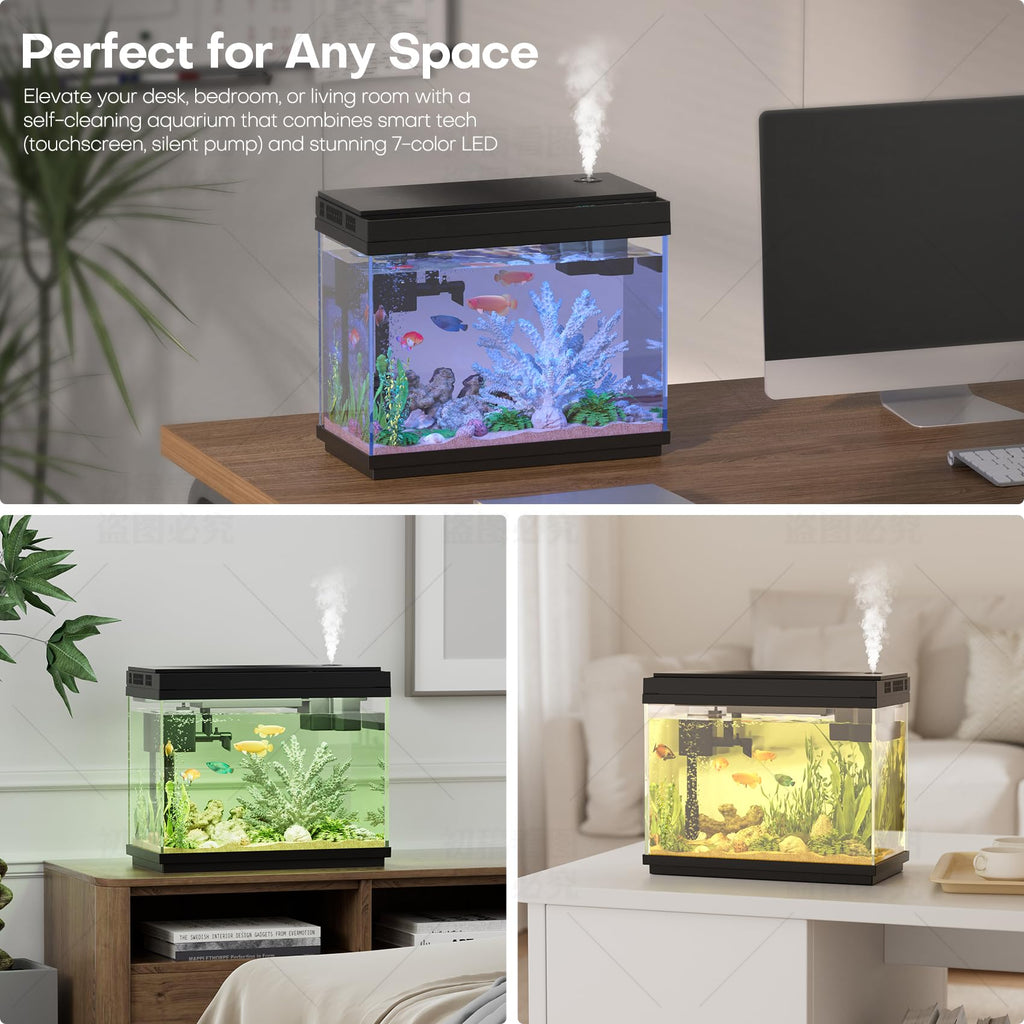 2.5 Gal Self-Cleaning Aquarium Starter Kit F735