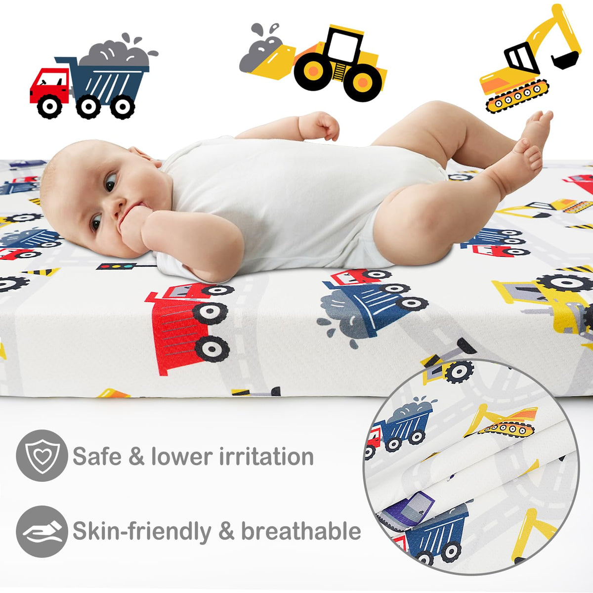 38" x 26" Soft Foam Pack N Play Mattress H52132