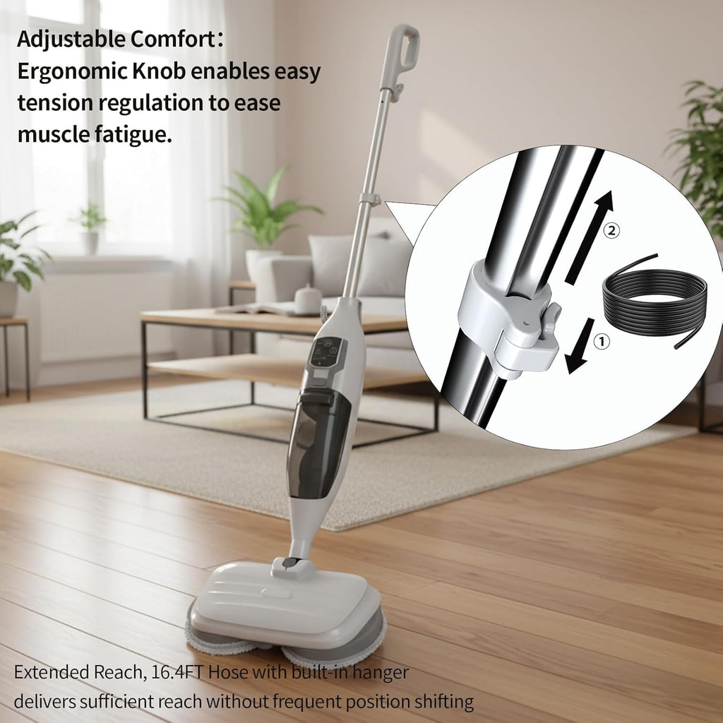 300°F Scrub & Steam Mop with 13 Accessories I654