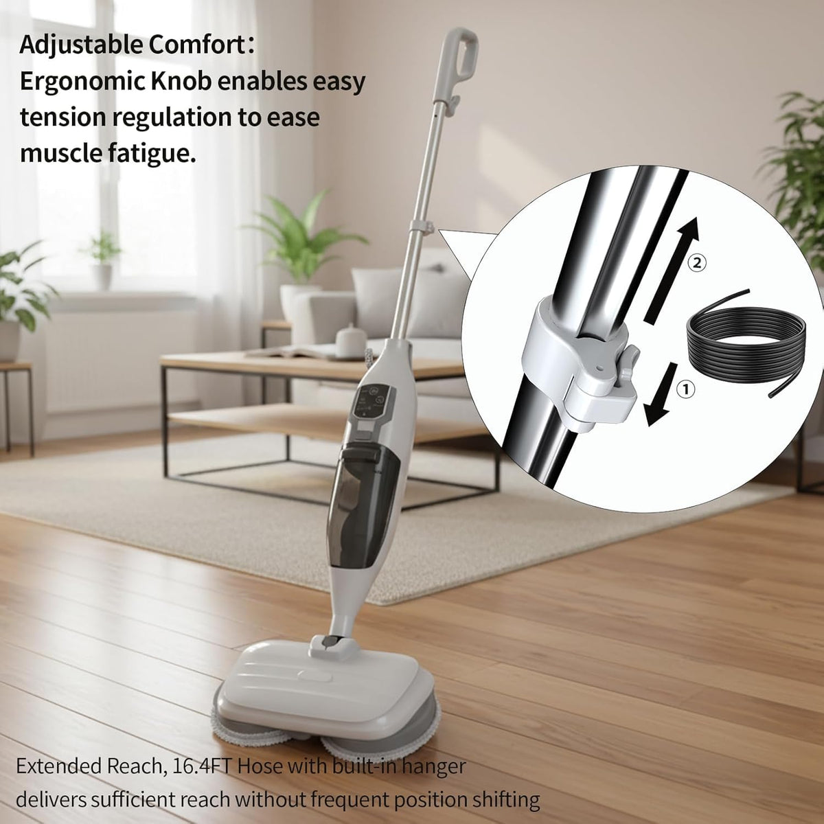 300°F Scrub & Steam Mop with 13 Accessories I654