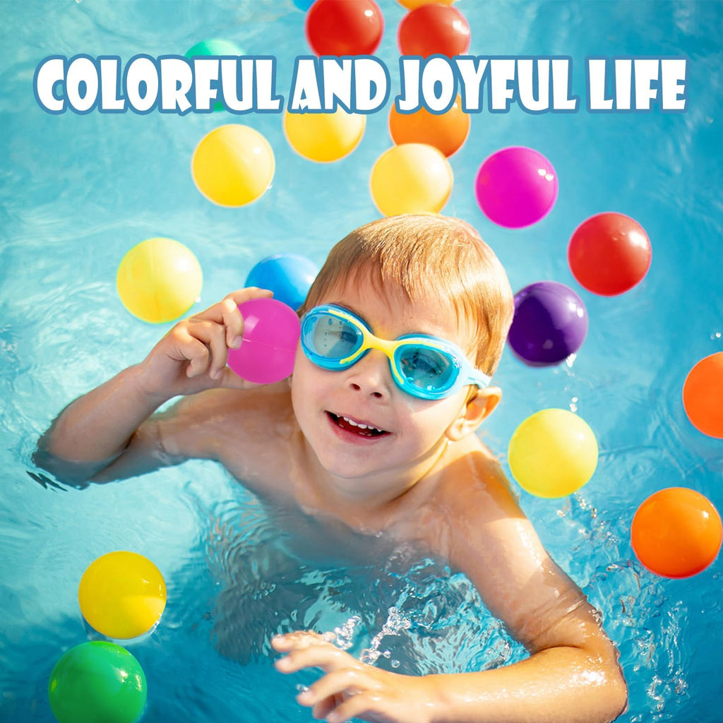 100 Pack BPA Free Colorful Plastic Balls L297