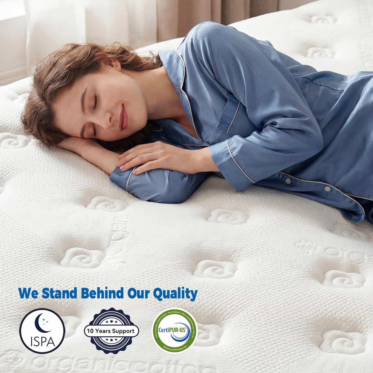 Queen 12 Inch Medium Firm Hybrid Mattress in a Box D113