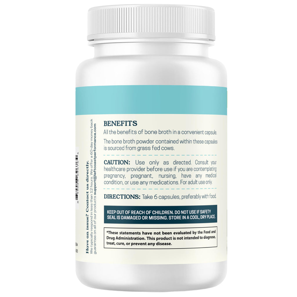 Bone Broth Capsules with Collagen, 180 Capsules S6490