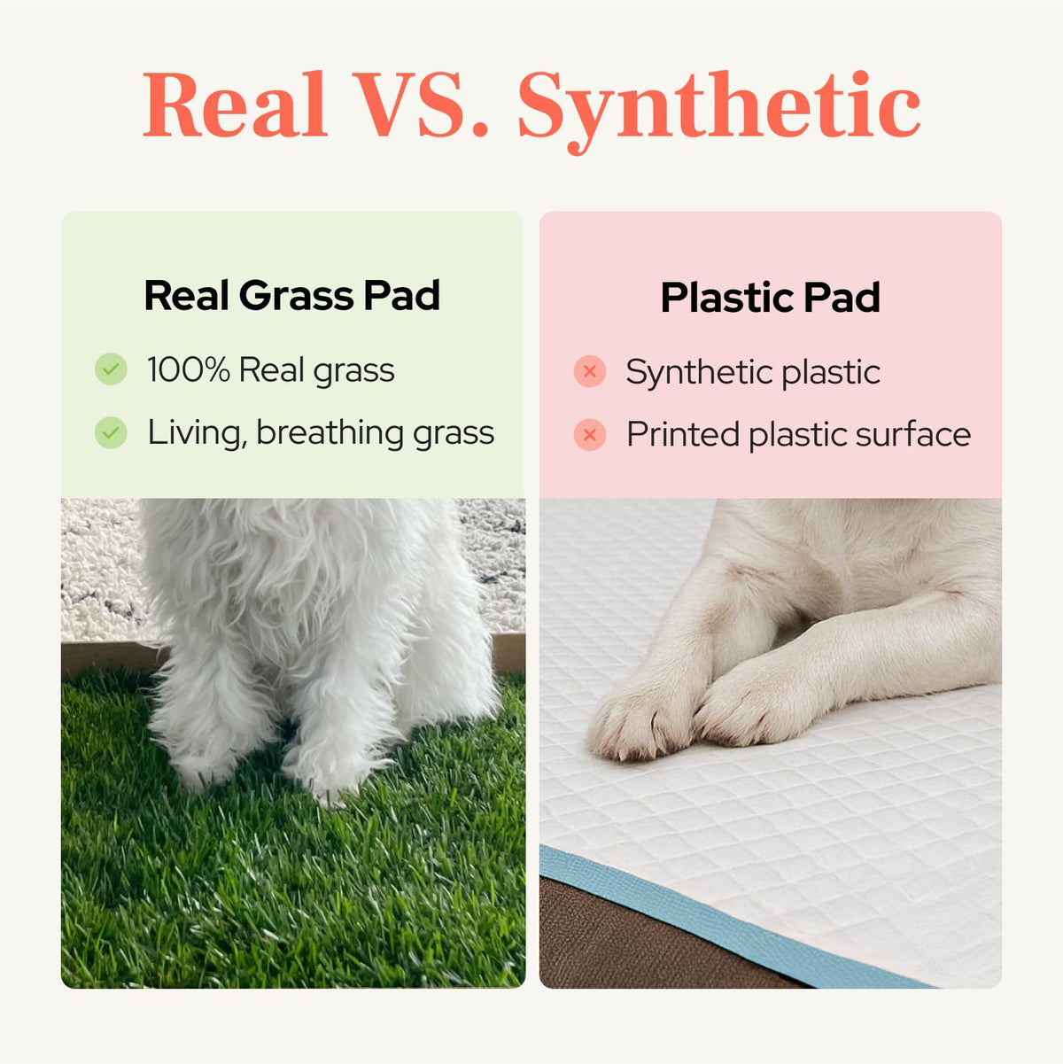 Real Grass Puppy Pads Medium 24x20 E81616