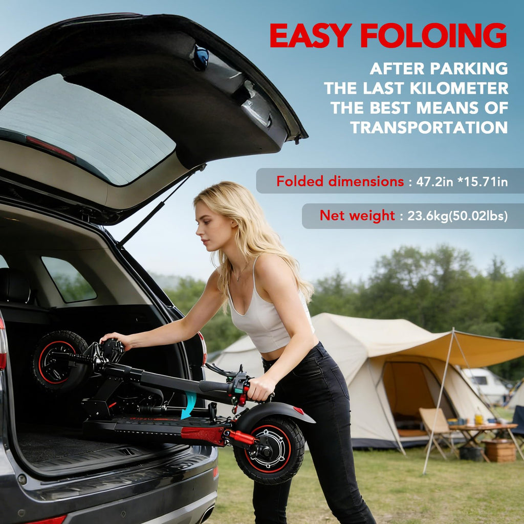 Electric Scooter with Seat, 1200W Motor, 28 MPH Top Speed O45557