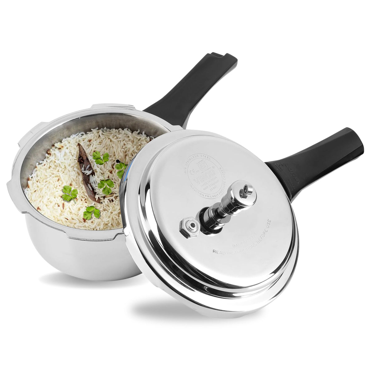 Triply Stainless Steel Pressure Cooker 68 oz D738077