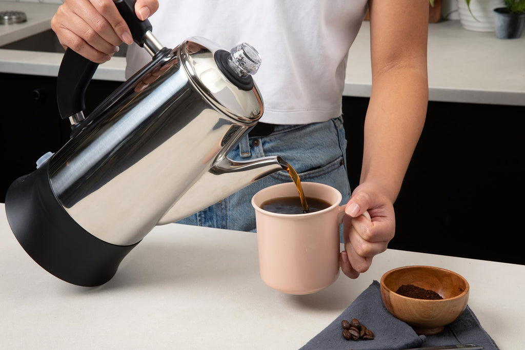 Electric 12 Cup Stainless Steel Coffee Percolator V303197