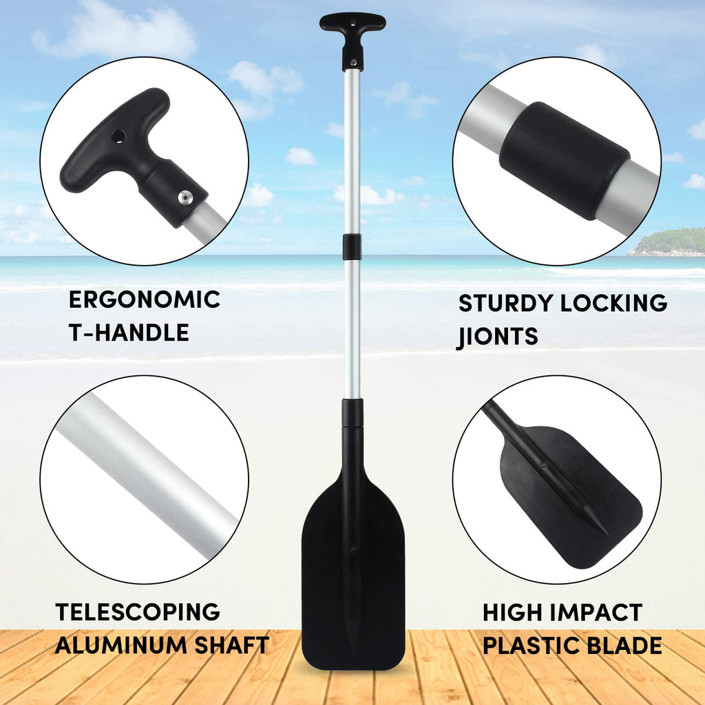 Telescoping Boat Paddle Collapsible Oar 2 Pack Z810666