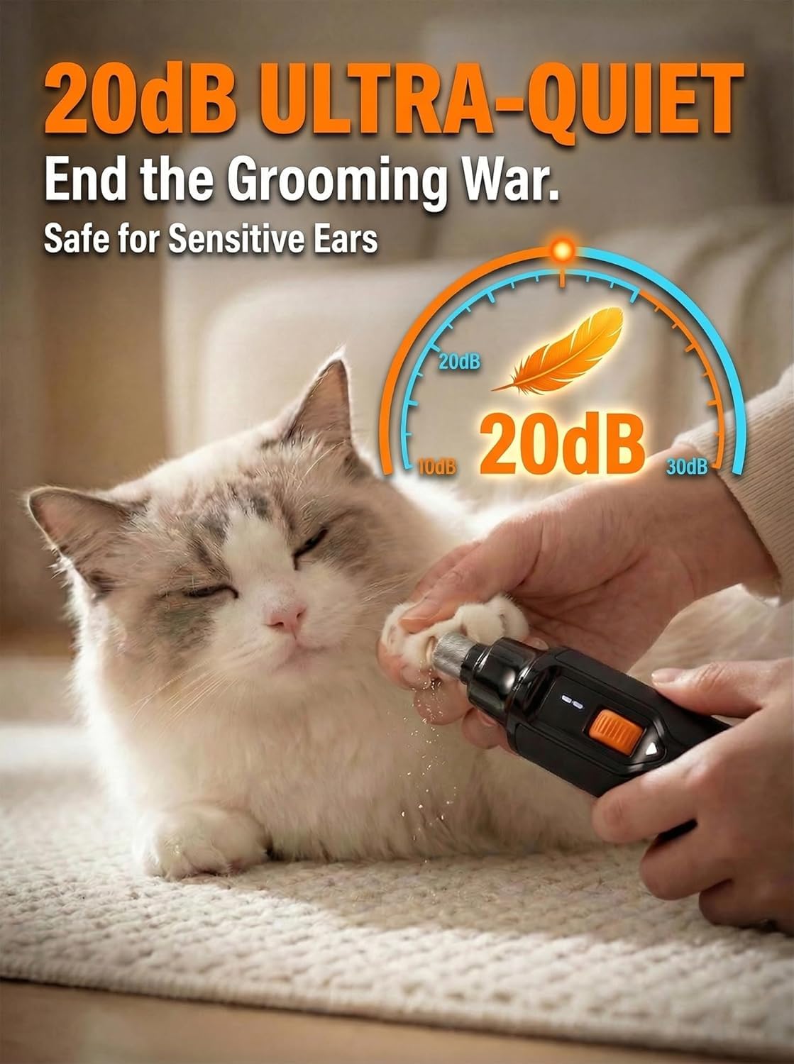 Ultra Quiet Dog Nail Grinder Z792420