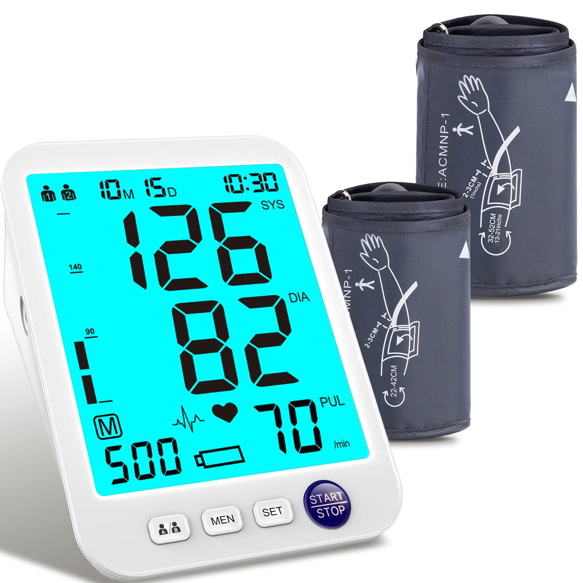 Blood Pressure Monitor 2 Cuff Sizes M65555
