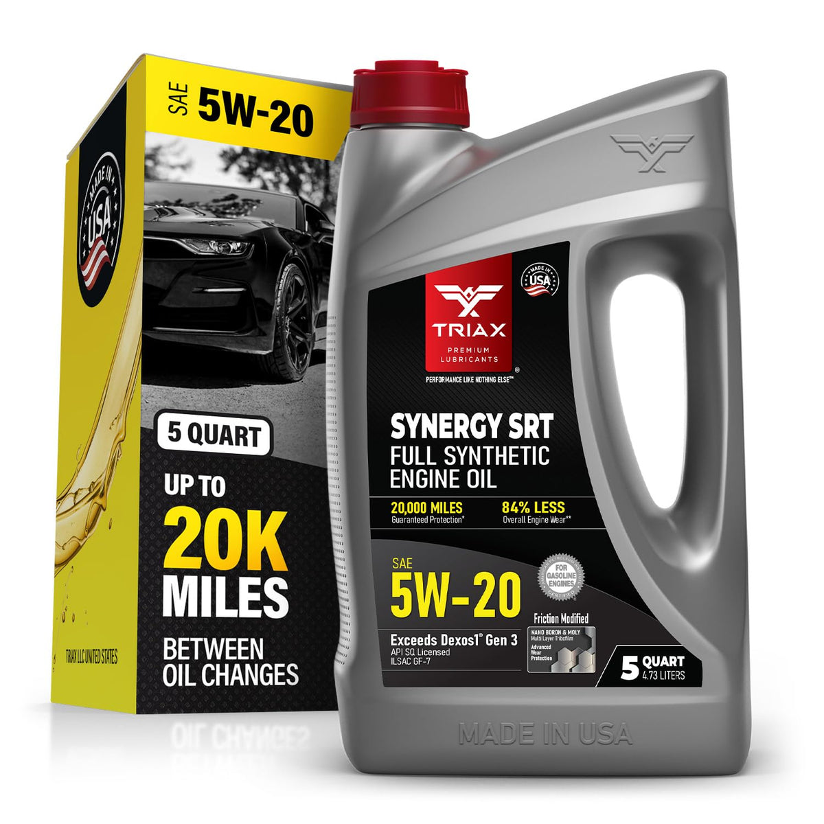 5W-20 Full Synthetic Engine Oil 5 Quart E104