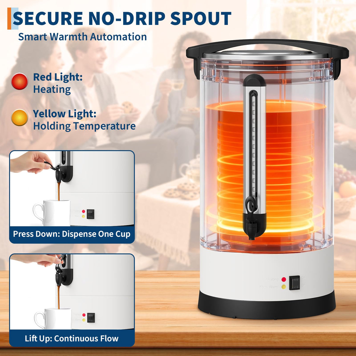 18L Stainless Steel Insulated Electric Coffee Urn M999