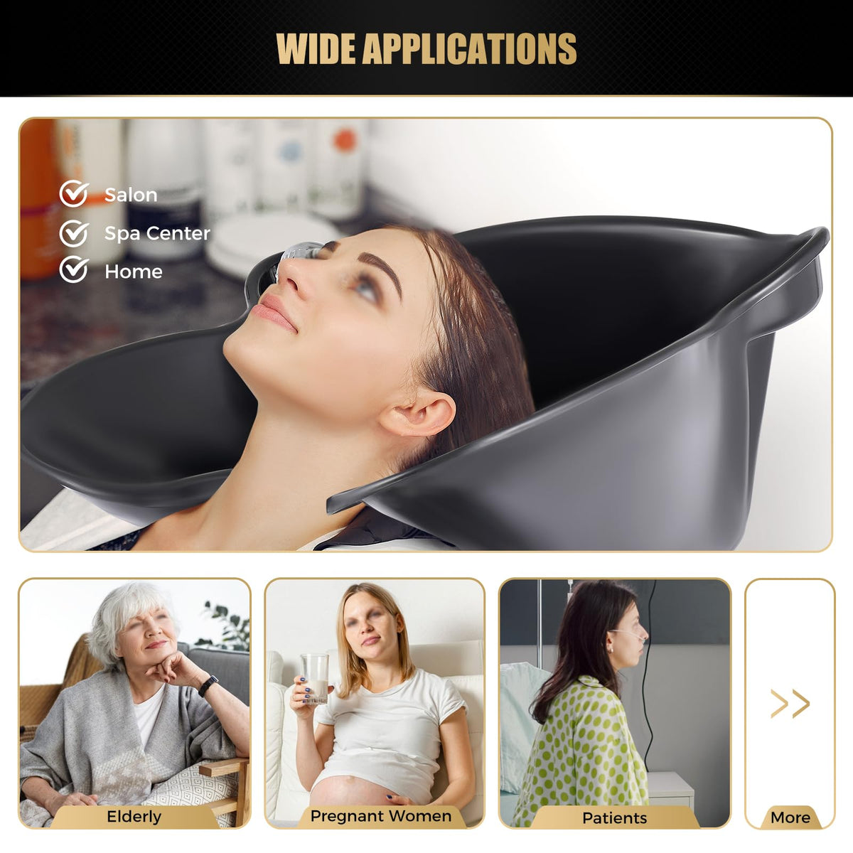 Portable Shampoo Bowl with Electric Pump A771473