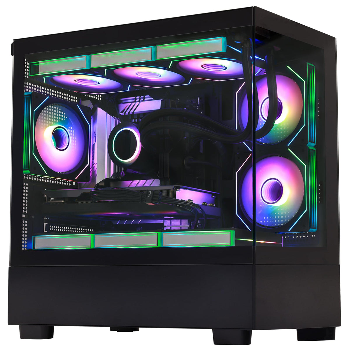 Intel Core i7-13700K RTX 5060 32GB DDR5 1TB SSD Windows 11 Black Desktop Computer Q777241