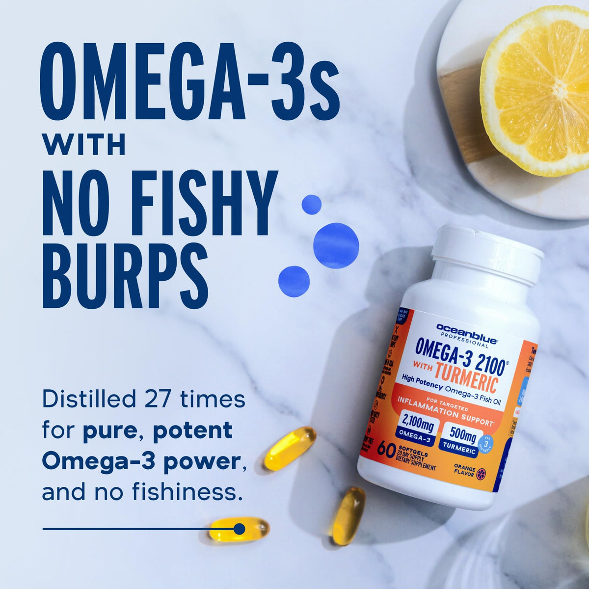 Omega-3 with Turmeric 60 Softgels O843826