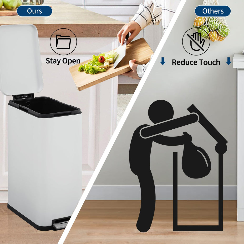 13.2 gal Step Kitchen Trash Can A9713