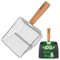 Heavy Duty Stainless Steel Cat Litter Scoop with Holder Y2427