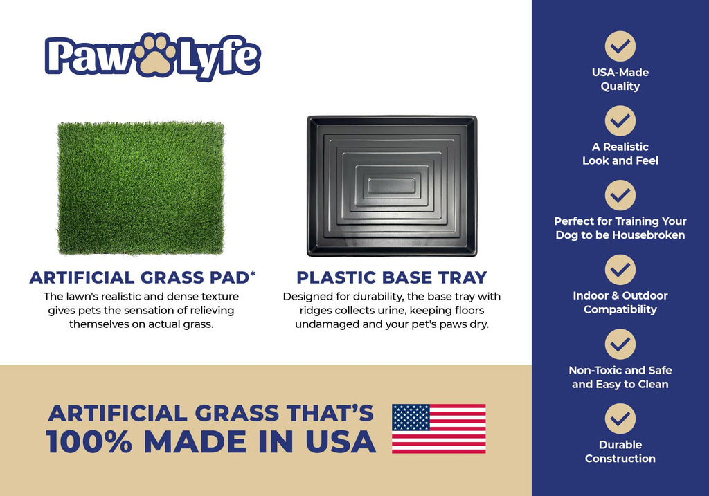 Artificial Grass Dog Potty with Tray W1667