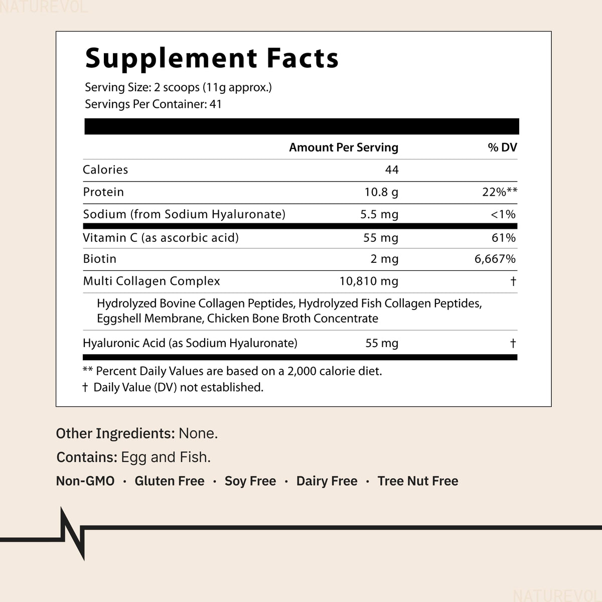 Multi Collagen Peptides Powder 1 lb Unflavored B64188