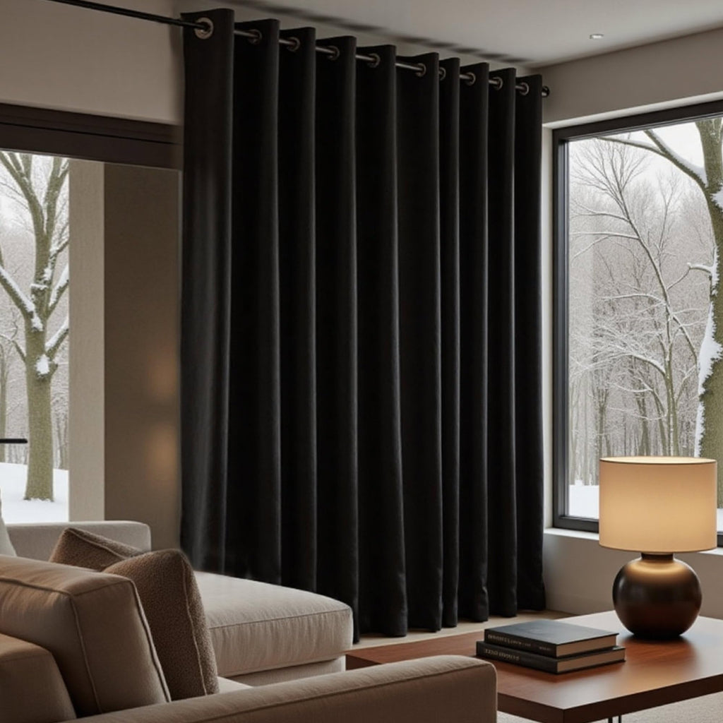 Blackout Curtains 72 Inch Extra Wide 2 Panels C915053