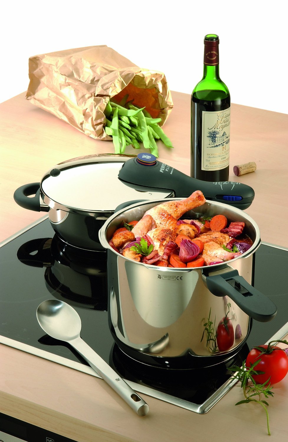 6-1/2-liter & 3-liter Stainless-Steel Pressure Cookers E974239