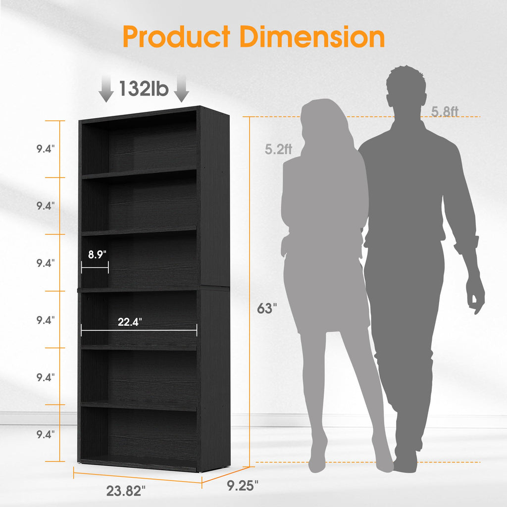 6 Shelf Bookcase Q689467