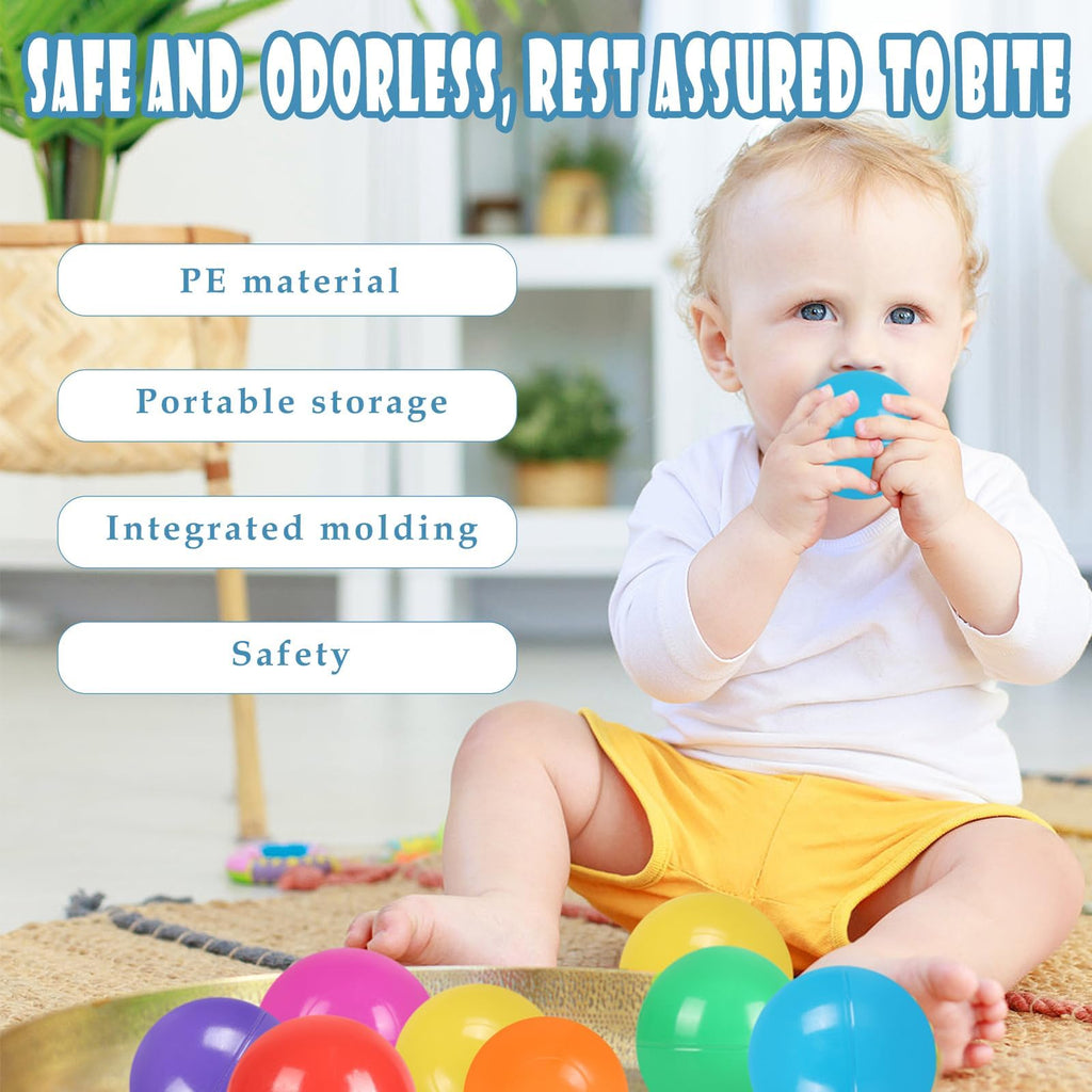 100 Pack BPA Free Colorful Plastic Balls L297